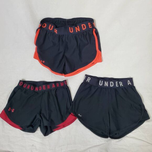 Under Armour Athletic Shorts Lot of 3 XS Women’s Running Training Elastic Waist - Picture 2 of 7